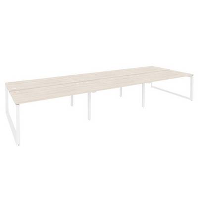 Onix O.MO-D.RS-6.4.8 (Денвер Светлый/Белый) Рабочая станция на О-образном м/к