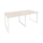 Onix O.MO-PRG-2.1 (Денвер Светлый/Белый) Стол переговорный (2 столешницы)