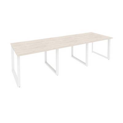 Onix O.MO-PRG-3.1 (Денвер Светлый/Белый) Стол переговорный (3 столешницы)