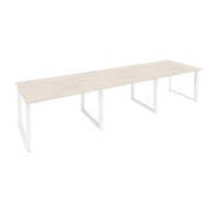 Onix O.MO-PRG-3.2 (Денвер Светлый/Белый) Стол переговорный (3 столешницы)