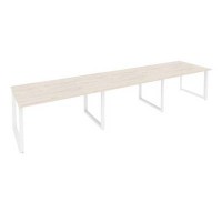 Onix O.MO-PRG-3.3 (Денвер Светлый/Белый) Стол переговорный (3 столешницы)