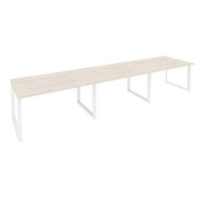 Onix O.MO-PRG-3.3 (Денвер Светлый/Белый) Стол переговорный (3 столешницы)