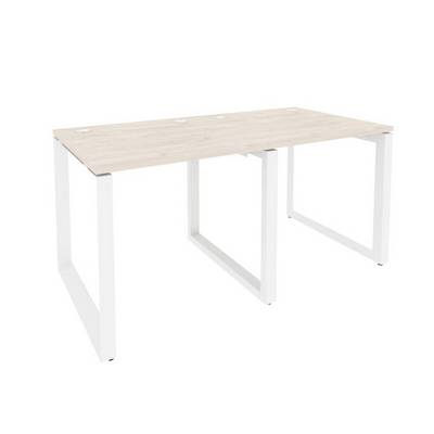 Onix O.MO-RS-2.0.8 (Денвер Светлый/Белый) Рабочая станция на О-образном м/к