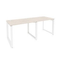 Onix O.MO-RS-2.1.7 (Денвер Светлый/Белый) Рабочая станция на О-образном м/к