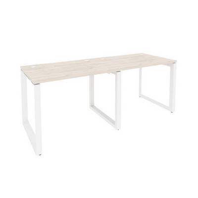 Onix O.MO-RS-2.1.7 (Денвер Светлый/Белый) Рабочая станция на О-образном м/к