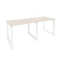 Onix O.MO-RS-2.1.7 (Денвер Светлый/Белый) Рабочая станция на О-образном м/к