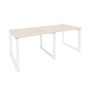 Onix O.MO-RS-2.1.8 (Денвер Светлый/Белый) Рабочая станция на О-образном м/к