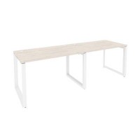 Onix O.MO-RS-2.2.7 (Денвер Светлый/Белый) Рабочая станция на О-образном м/к