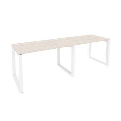 Onix O.MO-RS-2.2.7 (Денвер Светлый/Белый) Рабочая станция на О-образном м/к