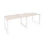 Onix O.MO-RS-2.2.8 (Денвер Светлый/Белый) Рабочая станция на О-образном м/к