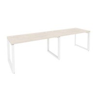 Onix O.MO-RS-2.3.7 (Денвер Светлый/Белый) Рабочая станция на О-образном м/к