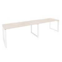 Onix O.MO-RS-2.4.7 (Денвер Светлый/Белый) Рабочая станция на О-образном м/к
