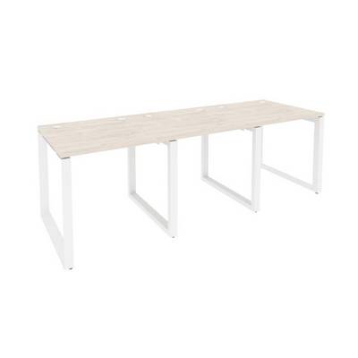 Onix O.MO-RS-3.0.8 (Денвер Светлый/Белый) Рабочая станция на О-образном м/к