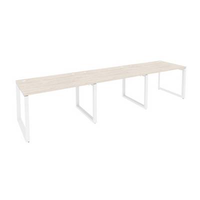 Onix O.MO-RS-3.2.8 (Денвер Светлый/Белый) Рабочая станция на О-образном м/к