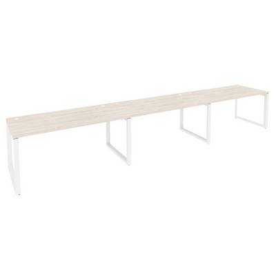 Onix O.MO-RS-3.4.8 (Денвер Светлый/Белый) Рабочая станция на О-образном м/к