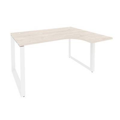 Onix O.MO-SA-3R (Денвер Светлый/Белый) Стол эргономичный правый на О-образном м/к