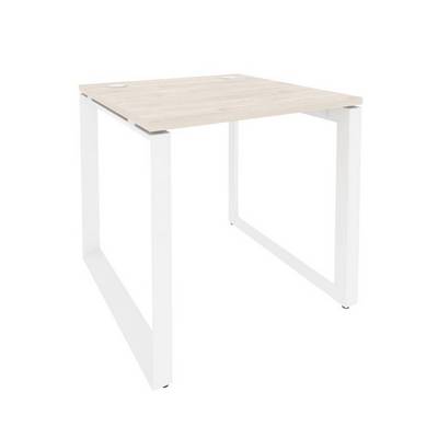 Onix O.MO-SP-0.8 (Денвер Светлый/Белый) Стол рабочий на О-образном м/к