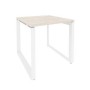 Onix O.MO-SP-0.8 (Денвер Светлый/Белый) Стол рабочий на О-образном м/к