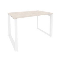 Onix O.MO-SP-2.7 (Денвер Светлый/Белый) Стол рабочий на О-образном м/к