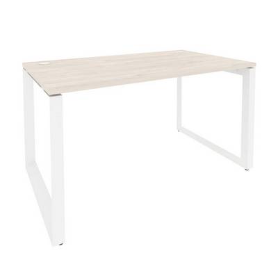 Onix O.MO-SP-3.8 (Денвер Светлый/Белый) Стол рабочий на О-образном м/к