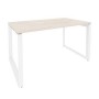 Onix O.MO-SP-3.8 (Денвер Светлый/Белый) Стол рабочий на О-образном м/к