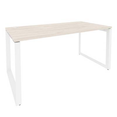 Onix O.MO-SP-4.8 (Денвер Светлый/Белый) Стол рабочий на О-образном м/к