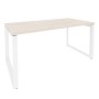 Onix O.MO-SP-4.8 (Денвер Светлый/Белый) Стол рабочий на О-образном м/к