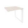 Onix O.MO-SPR-0.7 (Денвер Светлый/Белый) Стол-приставка на О-образном м/к к опорным элементам