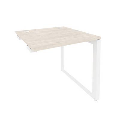 Onix O.MO-SPR-0.8 (Денвер Светлый/Белый) Стол-приставка на О-образном м/к к опорным элементам