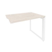 Onix O.MO-SPR-1.7 (Денвер Светлый/Белый) Стол-приставка на О-образном м/к к опорным элементам