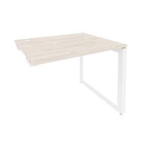 Onix O.MO-SPR-1.8 (Денвер Светлый/Белый) Стол-приставка на О-образном м/к к опорным элементам