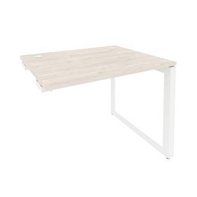 Onix O.MO-SPR-1.8 (Денвер Светлый/Белый) Стол-приставка на О-образном м/к к опорным элементам