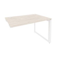 Onix O.MO-SPR-2.8 (Денвер Светлый/Белый) Стол-приставка на О-образном м/к к опорным элементам