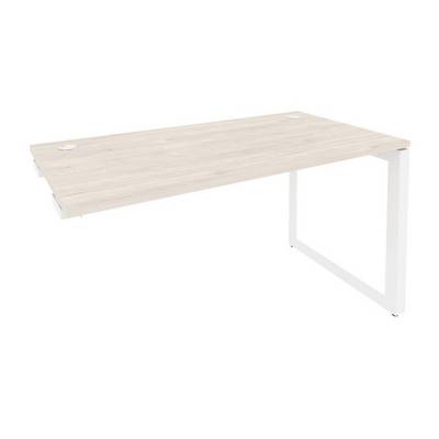 Onix O.MO-SPR-3.7 (Денвер Светлый/Белый) Стол-приставка на О-образном м/к к опорным элементам