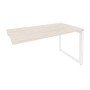 Onix O.MO-SPR-3.7 (Денвер Светлый/Белый) Стол-приставка на О-образном м/к к опорным элементам