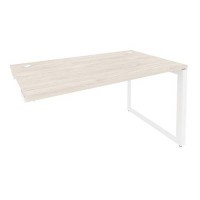 Onix O.MO-SPR-3.8 (Денвер Светлый/Белый) Стол-приставка на О-образном м/к к опорным элементам