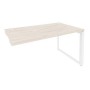 Onix O.MO-SPR-3.8 (Денвер Светлый/Белый) Стол-приставка на О-образном м/к к опорным элементам