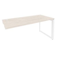 Onix O.MO-SPR-4.7 (Денвер Светлый/Белый) Стол-приставка на О-образном м/к к опорным элементам