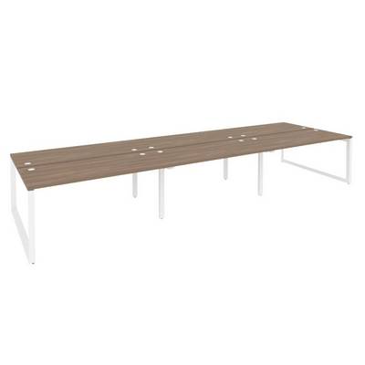 Onix O.MO-D.RS-6.4.7 (Дуб Аризона/Белый) Рабочая станция на О-образном м/к