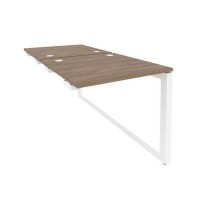 Onix O.MO-D.SPR-0.8 (Дуб Аризона/Белый) Стол-приставка двойной на О-образном м/к к опорым элем.
