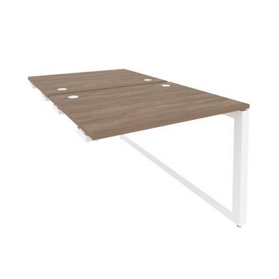Onix O.MO-D.SPR-1.8 (Дуб Аризона/Белый) Стол-приставка двойной на О-образном м/к к опорым элем.