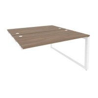 Onix O.MO-D.SPR-3.7 (Дуб Аризона/Белый) Стол-приставка двойной на О-образном м/к к опорым элем.