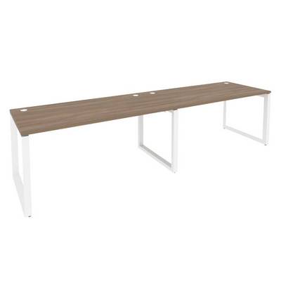 Оникс O.MO-RS-2.4.8 (Дуб Аризона/Белый) Рабочая станция на О-образном м/к