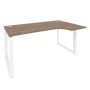 Onix O.MO-SA-1R (Дуб Аризона/Белый) Стол эргономичный правый на О-образном м/к