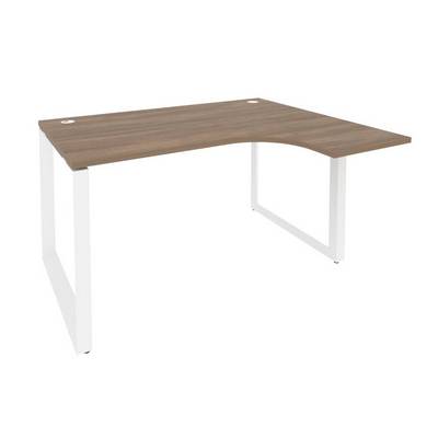 Onix O.MO-SA-3R (Дуб Аризона/Белый) Стол эргономичный правый на О-образном м/к