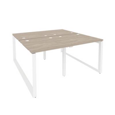 Onix O.MO-D.RS-4.0.8 (Дуб Аттик/Белый) Рабочая станция на О-образном м/к