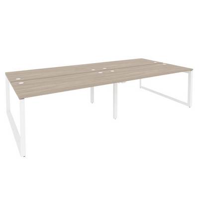 Onix O.MO-D.RS-4.4.7 (Дуб Аттик/Белый) Рабочая станция на О-образном м/к