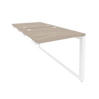 Onix O.MO-D.SPR-0.8 (Дуб Аттик/Белый) Стол-приставка двойной на О-образном м/к к опорым элем.