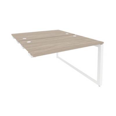 Onix O.MO-D.SPR-2.7 (Дуб Аттик/Белый) Стол-приставка двойной на О-образном м/к к опорым элем.