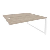 Onix O.MO-D.SPR-4.7 (Дуб Аттик/Белый) Стол-приставка двойной на О-образном м/к к опорым элем.